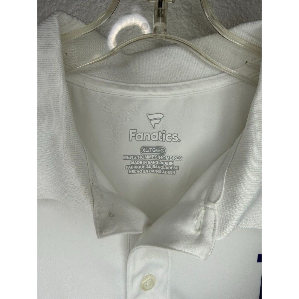 Los Angeles Dodgers Fanatics White Polo Shirt XL Baseball 437 - Picture 3 of 7